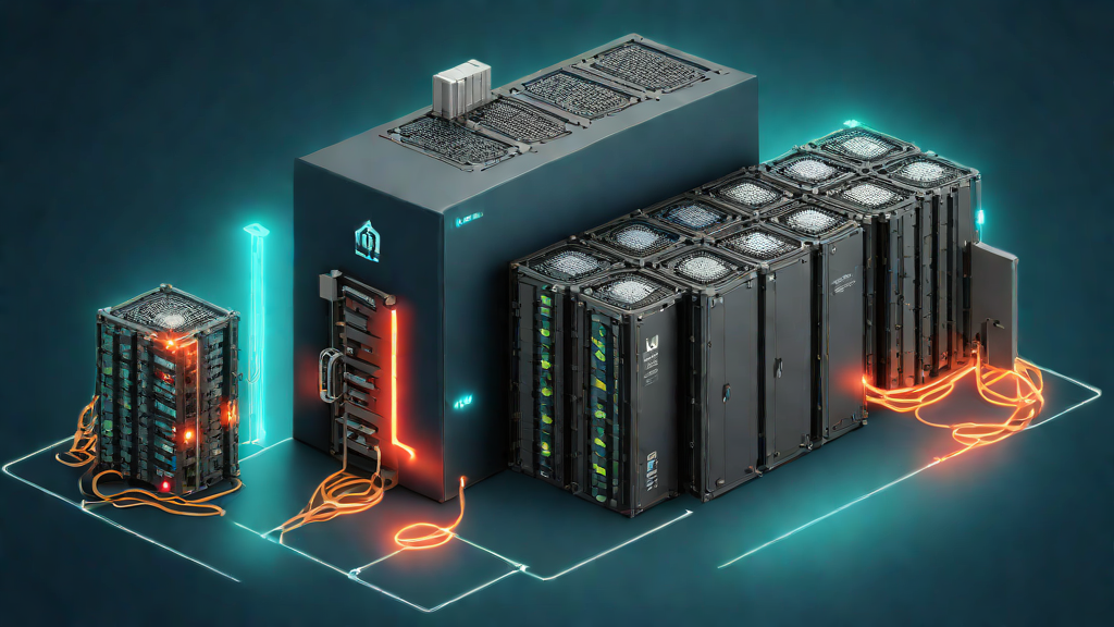 Isometric illustration of a multi-tenant cloud server with one container glowing red, leaking into neighboring tenants