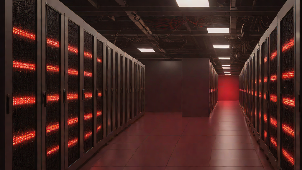 Data center hallway with red intrusion alert spreading across server racks, representing active cPanel CVE-2026-41940 exploitation
